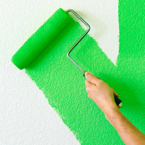 Immagine decorativa di tinteggiatura di un muro
